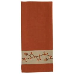 Bittersweet And Acorns Decorative Dishtowel