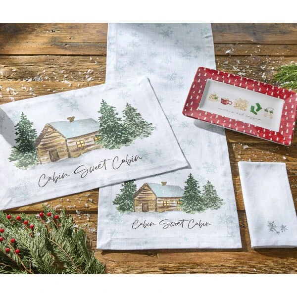Cabin Sweet Cabin Table Runner 54"L 2 Cabin Sweet Cabin Table Runner 54"L - Image 2
