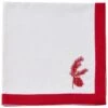 Patricia Heaton Home Cranberry Embroidered Pinecone Napkin