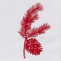 Patricia Heaton Home Cranberry Embroidered Pinecone Napkin -Park Designs Shop 9919 021 6