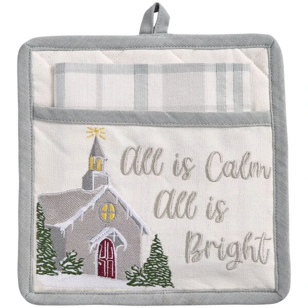 All Is Calm Pocket Potholder Set 1 All Is Calm Pocket Potholder Set