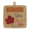 September Leaves Pocket Potholder Set