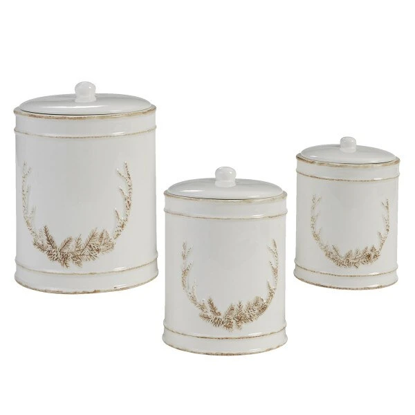 Antler Canister Set Of 3 1 Antler Canister Set Of 3