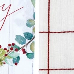 Poinsettia Pine 2 Dishtowel Set-Poinsettia 5 Poinsettia Pine 2 Dishtowel Set-Poinsettia -Park Designs Shop 9945 102P 3