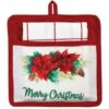 Poinsettia Pine Pocket Potholder Set