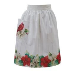Poinsettia Pine Apron