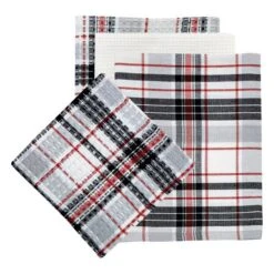 Farmhouse Festive 3 Dishtowel/1 Dishcloth Set