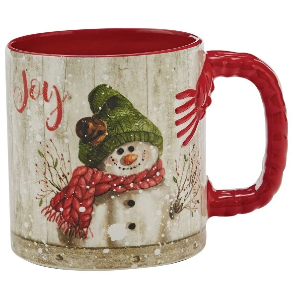 Farmhouse Snowman Mug 1 Farmhouse Snowman Mug