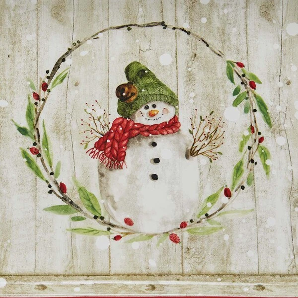 Farmhouse Snowman Platter 3 Farmhouse Snowman Platter - Image 3