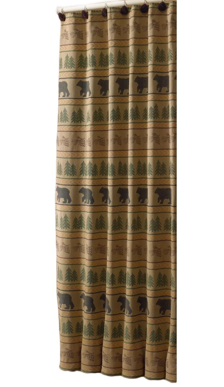 Bear Tracks Shower Curtain 2 Bear Tracks Shower Curtain - Image 2