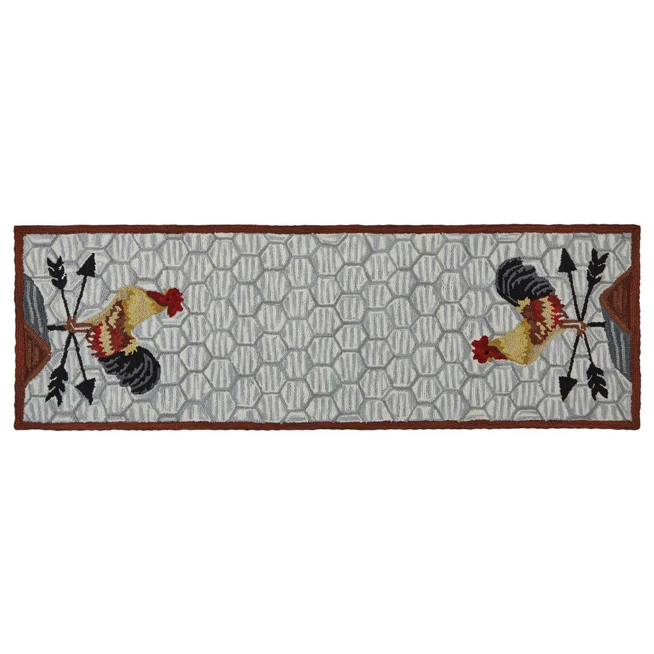 Break Of Day Hooked Rug - 2x6 1 Break Of Day Hooked Rug - 2x6