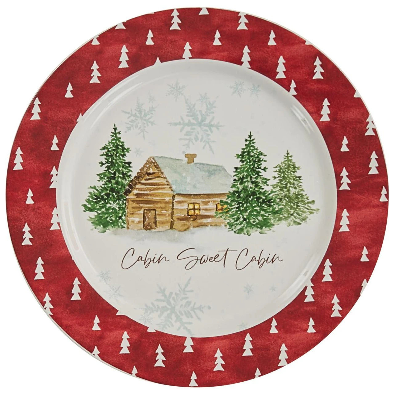 Cabin Sweet Cabin Salad Plates - Set Of 4 1 Cabin Sweet Cabin Salad Plates - Set Of 4
