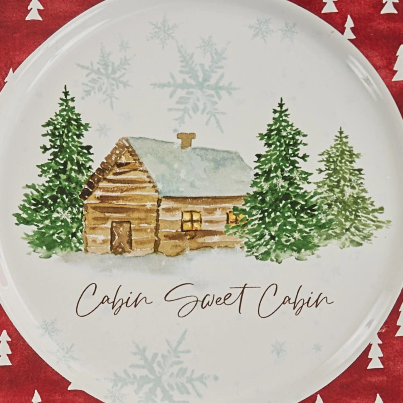 Cabin Sweet Cabin Salad Plates - Set Of 4 3 Cabin Sweet Cabin Salad Plates - Set Of 4 - Image 3