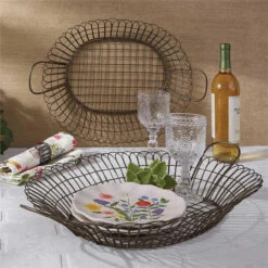 Garden Gate Tray Set - Set Of 2