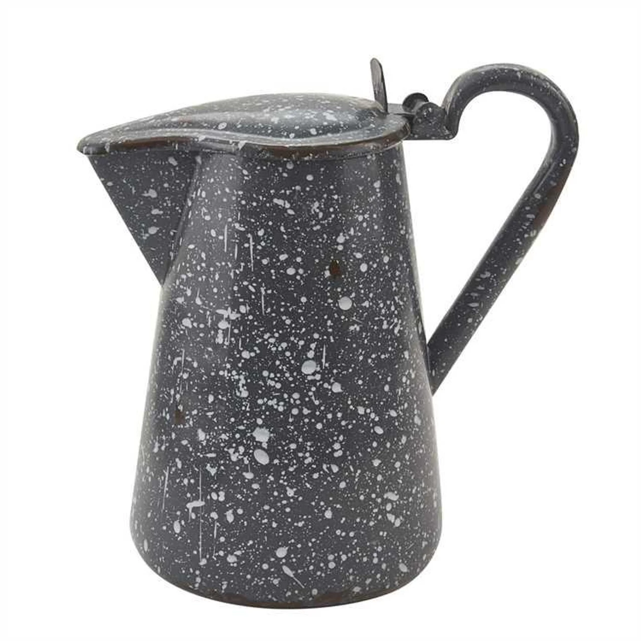 Granite Enamelware Gray - Pitcher With Lid 2 Granite Enamelware Gray - Pitcher With Lid - Image 2