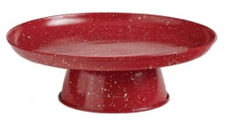 Granite Enamelware Red - Cake Pedestal
