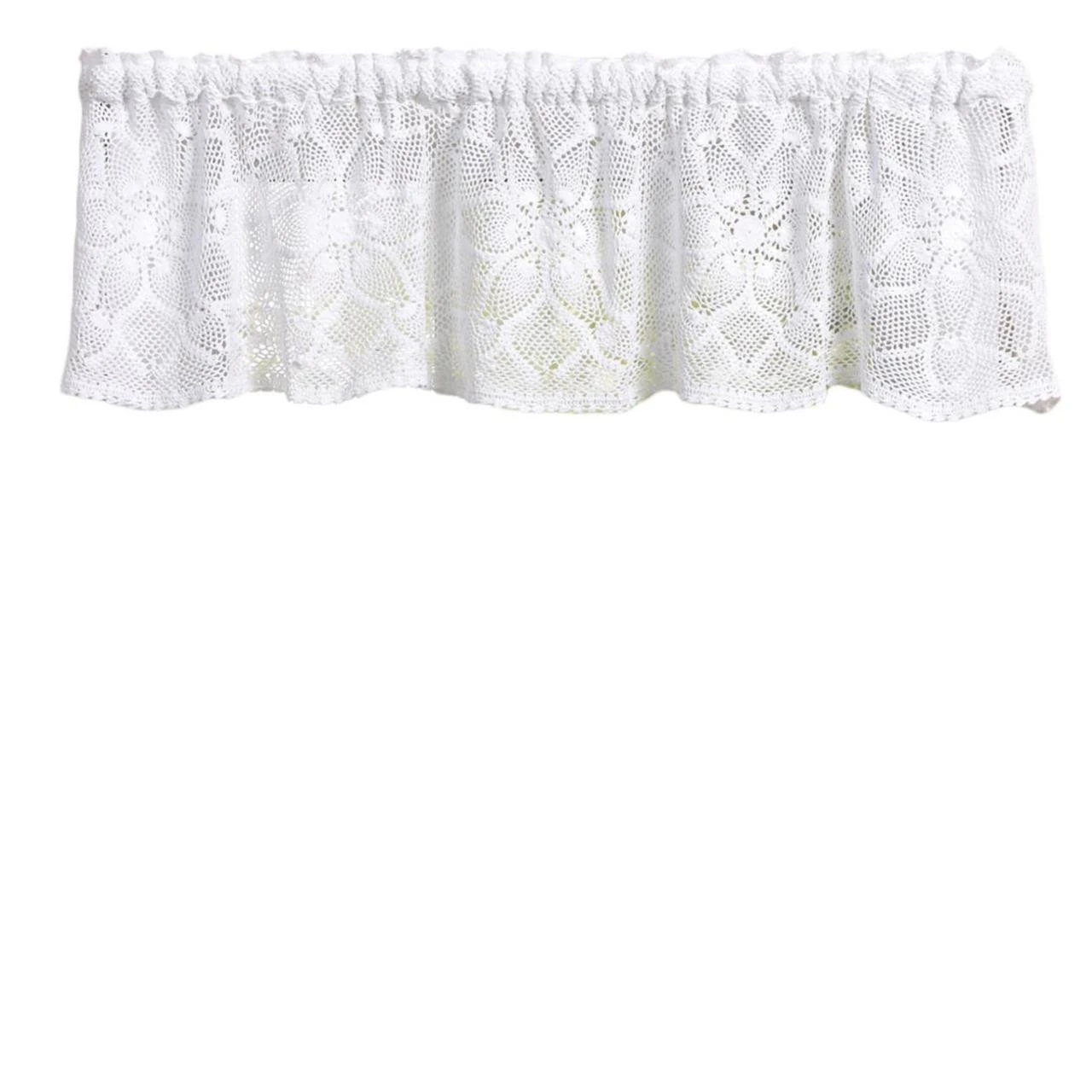 Kadia Crochet Valance - 60x14 2 Kadia Crochet Valance - 60x14 - Image 2