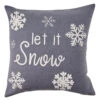 Let It Snow Pillow - 16x16 Felt