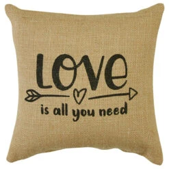 Love Is All Sentiment Pillow - 10x10