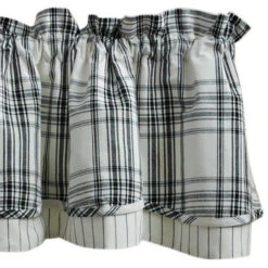 Onyx & Ivory Valance - Lined Layered 72x16