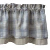 Prairie Wood Valance - Lined Layered 72x16