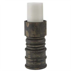 Rustic Candlestick Black - Short -Park Designs Shop Rustic Candlestick Black Short 762242996311 image3 75912.1689060121