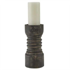 Rustic Candlestick Black - Tall -Park Designs Shop Rustic Candlestick Black Tall 762242996342 image3 00000.1689060143