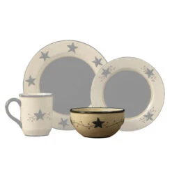Star Vine Farmhouse Cereal Bowls - Set Of 4