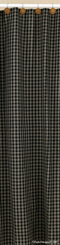 Sturbridge Black Shower Curtain -Park Designs Shop Sturbridge Black Shower Curtain 762242195431 image3 11919.1693264503