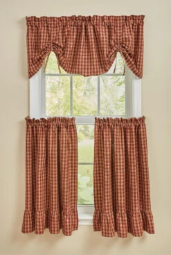 Sturbridge Wine Plaid Tiers - Ruffle 72x36 -Park Designs Shop Sturbridge Wine Plaid Tiers Ruffle 72x36 762242033504 image4 16833.1692132962