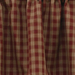 Sturbridge Wine Plaid Valance - Ruffle 72x14 -Park Designs Shop Sturbridge Wine Plaid Valance Ruffle 72x14 762242033467 image4 89271.1692133000