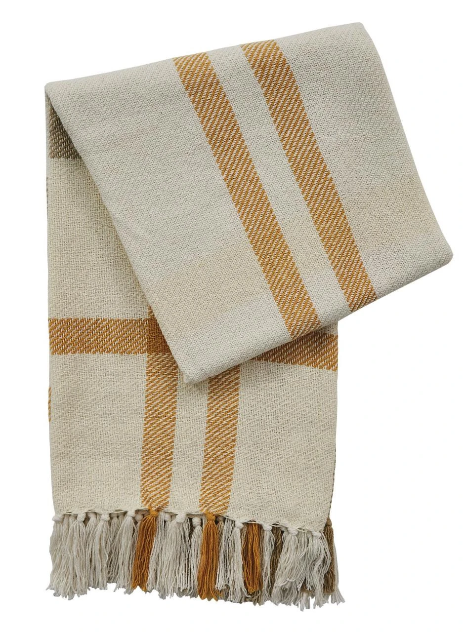 Sunflower Plaid Throw - 50x60 1 Sunflower Plaid Throw - 50x60