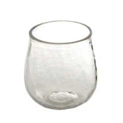 Textured Short Beverage Glass 12 Oz - Set Of 4