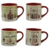 Vintage Town Square Mugs - Set Of 4