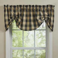 Wicklow Check Black Valance - Farmhouse 60x20 6 Wicklow Check Black Valance - Farmhouse 60x20 -Park Designs Shop Wicklow Check Black Valance Farmhouse 60x20 762242022034 image3 87096.1689078466