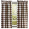 Wicklow Check Brown & Cream Panels - 72x63