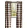 Wicklow Check Brown & Cream Panels - 72x84