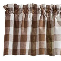 Wicklow Check Brown & Cream Valance - 72x14 7 Wicklow Check Brown & Cream Valance - 72x14 -Park Designs Shop Wicklow Check Brown Cream Valance 72x14 762242060630 image4 54686.1694615589
