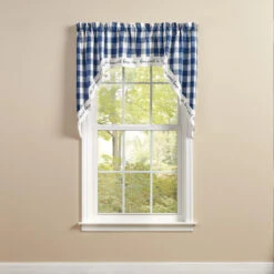 Wicklow Check China Blue Swags - Home 72x36 -Park Designs Shop Wicklow Check China Blue Swags Home 72x36 762242036567 image3 43246.1680709968