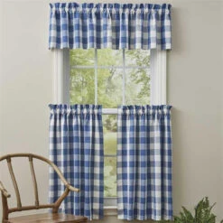 Wicklow Check China Blue Tiers - 72x36 -Park Designs Shop Wicklow Check China Blue Tiers 72x36 762242995307 image3 72222.1689056037
