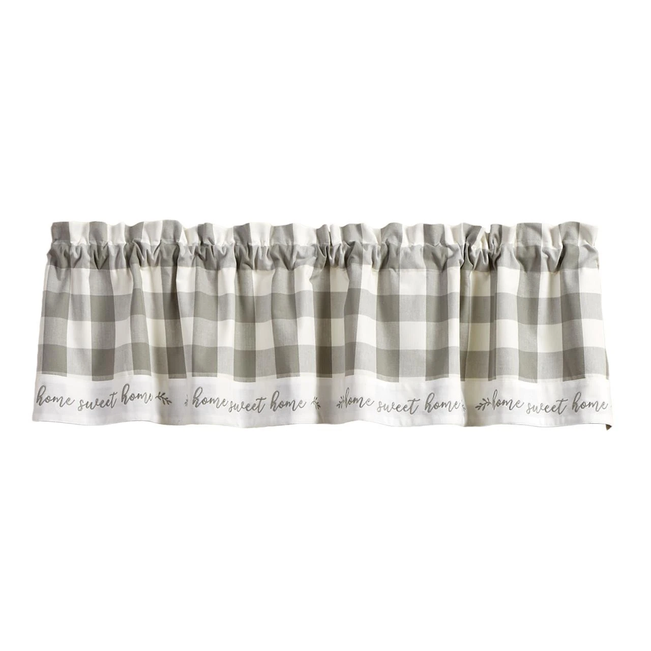 Wicklow Check Dove Valance - Home 60x14 2 Wicklow Check Dove Valance - Home 60x14 - Image 2