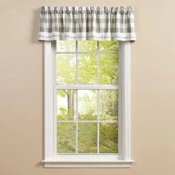 Wicklow Check Dove Valance - Home 60x14 6 Wicklow Check Dove Valance - Home 60x14 -Park Designs Shop Wicklow Check Dove Valance Home 60x14 762242036697 image3 03343.1683362555
