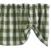 Wicklow Check Sage Valance - Farmhouse 60x20