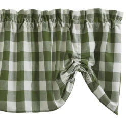 Wicklow Check Sage Valance - Farmhouse 60x20