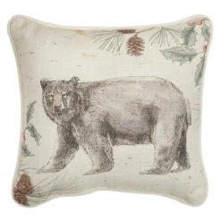 Wild & Beautiful Bear Pillow - 10x10