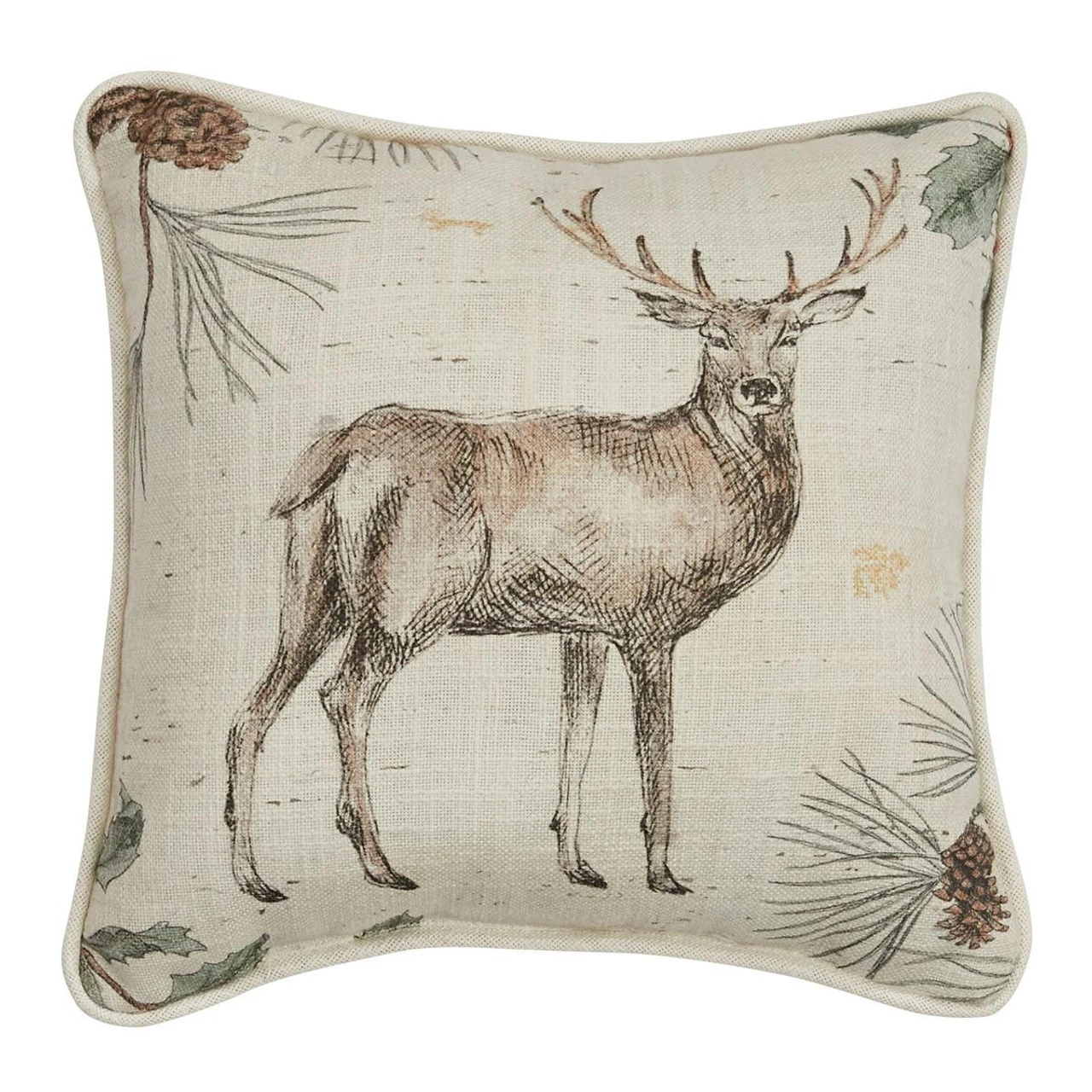 Wild & Beautiful Deer Pillow - 10x10 1 Wild & Beautiful Deer Pillow - 10x10