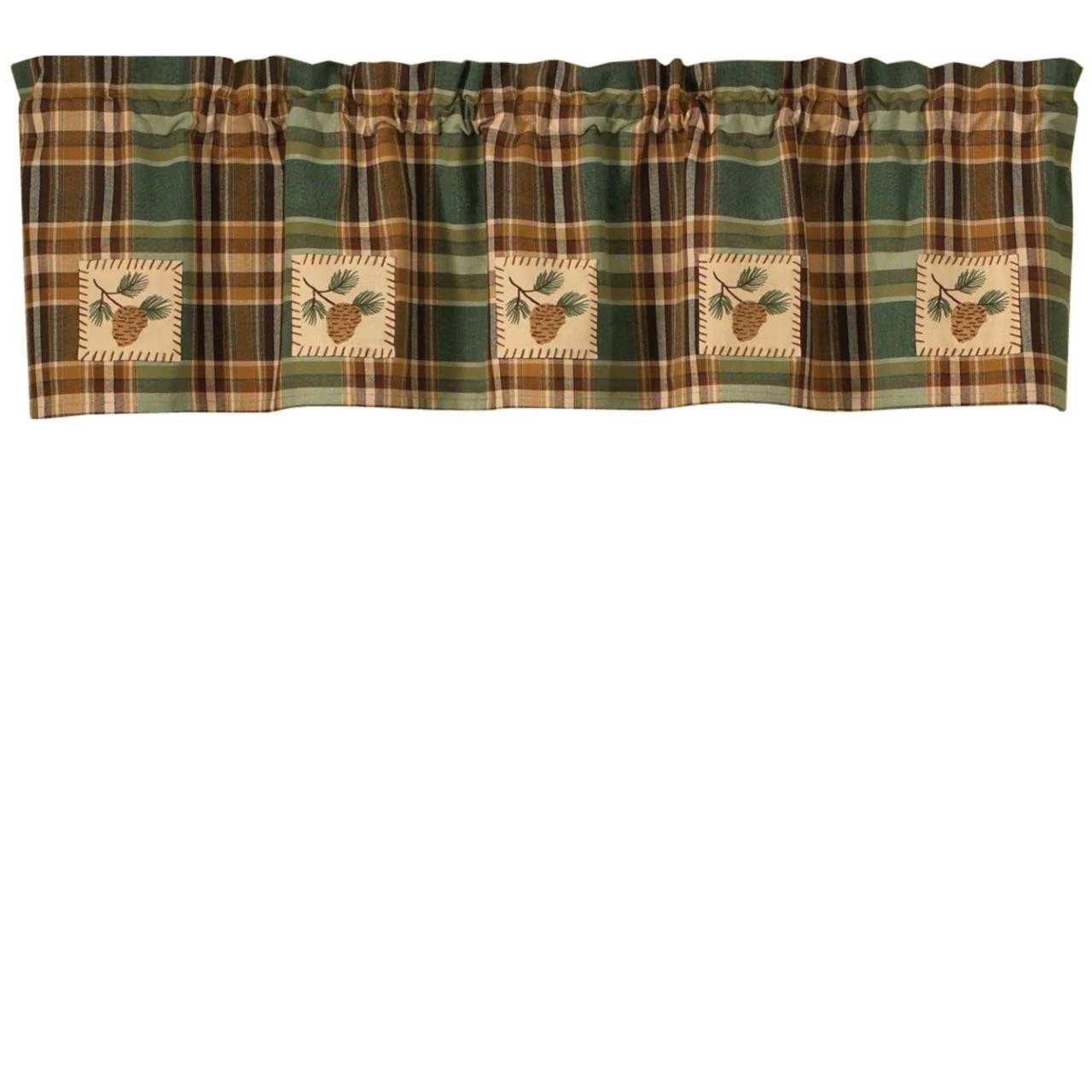 Wood River Valance - Pinecone Patch 60x14 2 Wood River Valance - Pinecone Patch 60x14 - Image 2