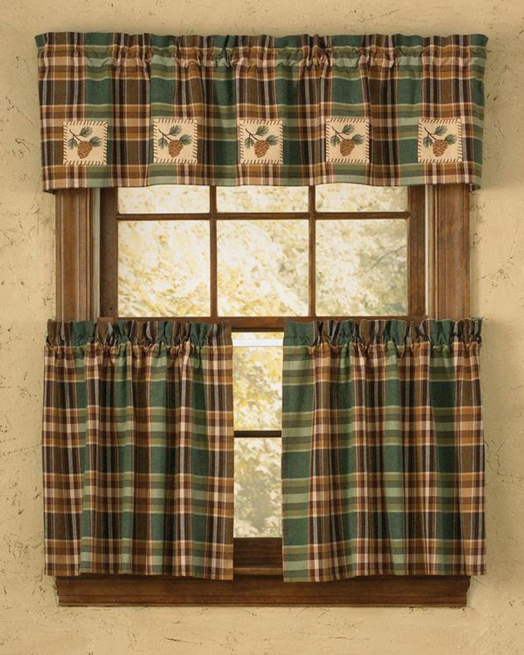 Wood River Valance - Pinecone Patch 60x14 3 Wood River Valance - Pinecone Patch 60x14 - Image 3