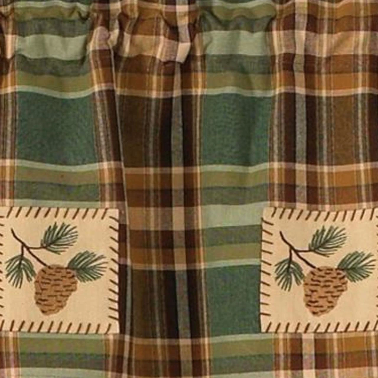 Wood River Valance - Pinecone Patch 60x14 4 Wood River Valance - Pinecone Patch 60x14 - Image 4